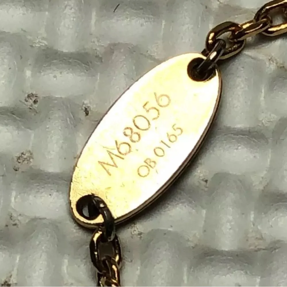 LOUIS VUITTON Bracelet Metal Rhinestones L19.5cm  Authentic